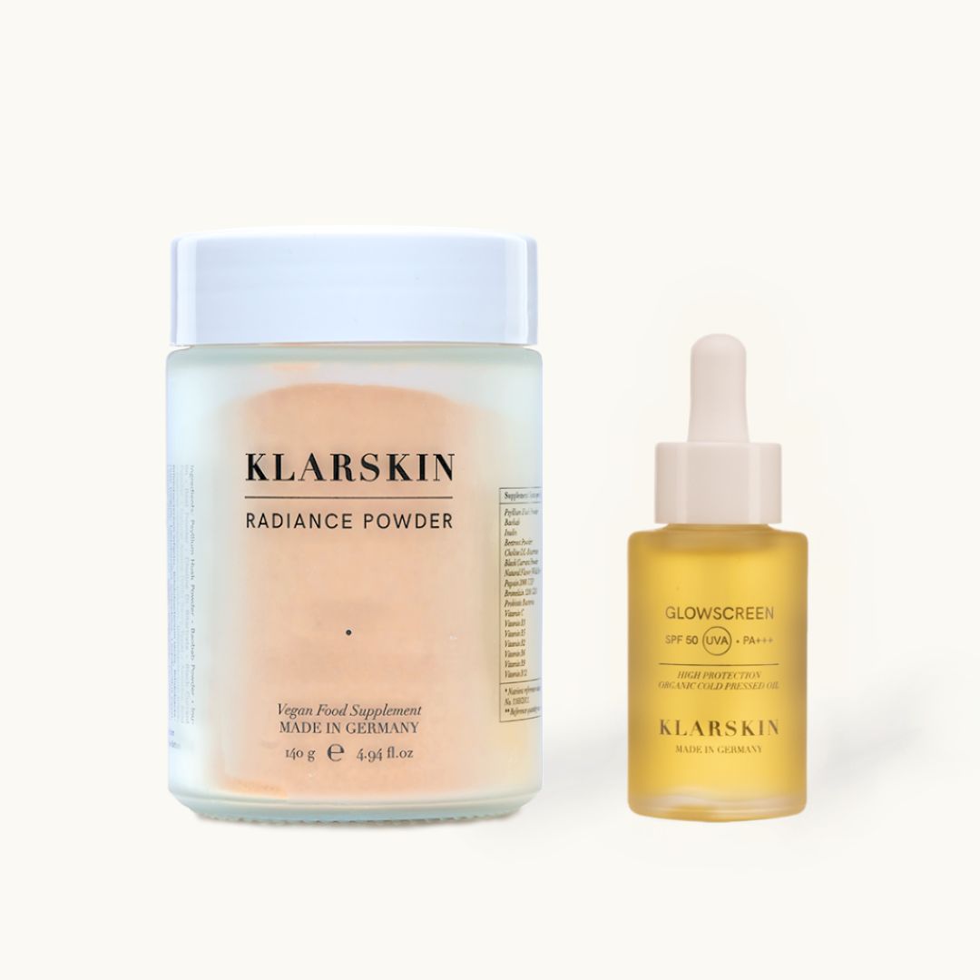 Summer Skin Set: Glowscreen LSF 50 Öl + Radiance Puder