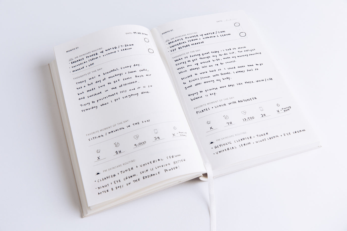 Wellness-Tagebuch